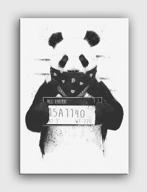 Bad panda Canvas