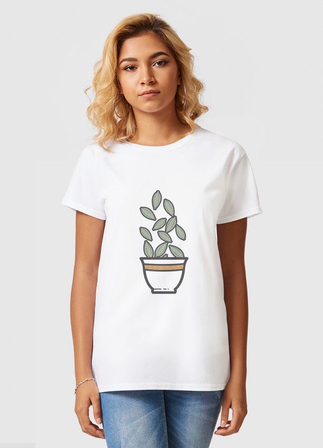 ابغا قهوة هيل - Women Basic T-Shirt