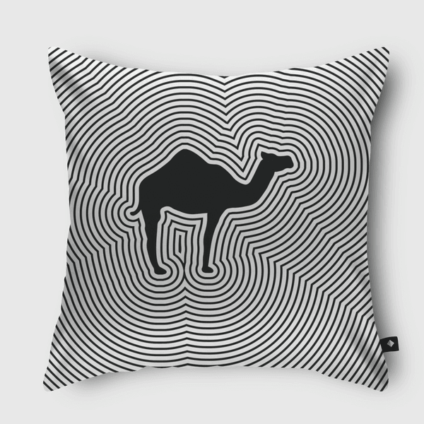 CAMEL جمل Throw Pillow