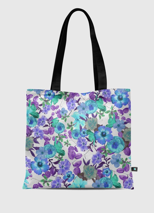 Zariya Flower Garden (Blue) - Tote Bag