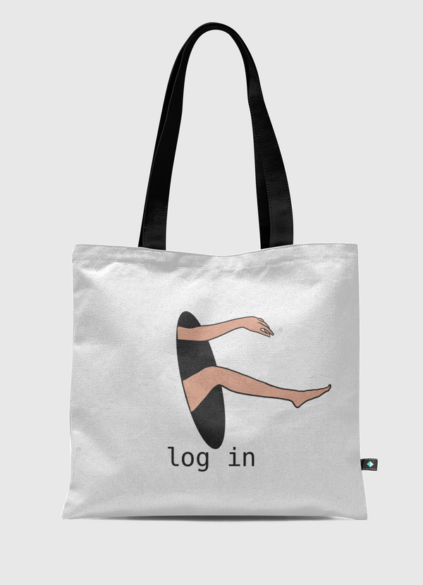 Log in Tote Bag