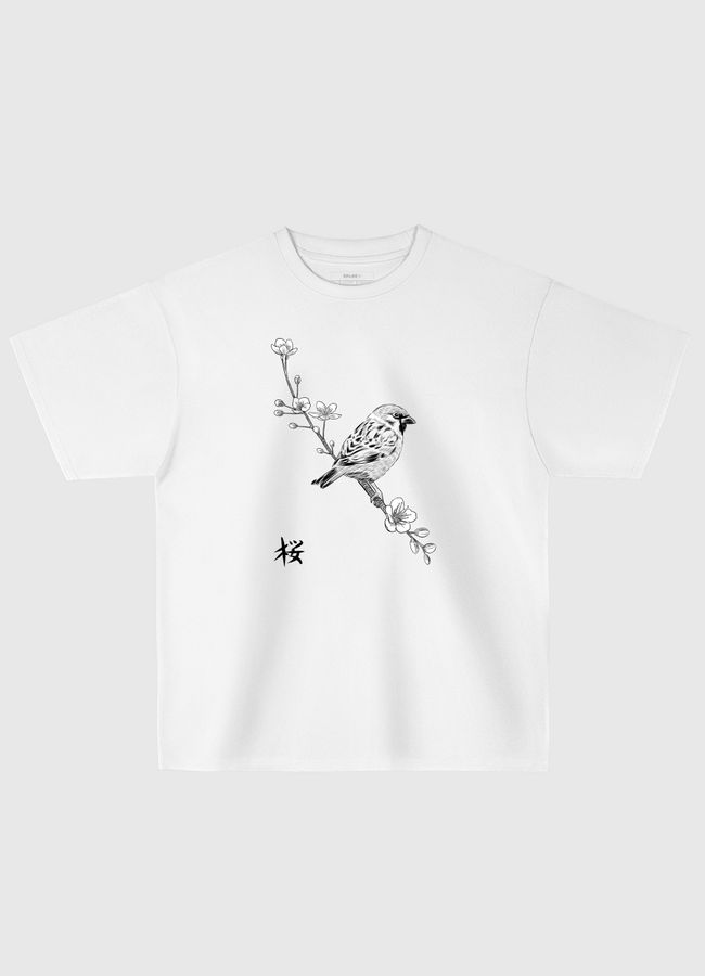 Sparrow Kanji - Oversized T-Shirt