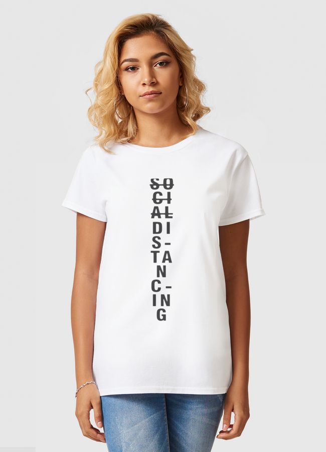 SOCIAL DISTANCING HYPE - Women Basic T-Shirt
