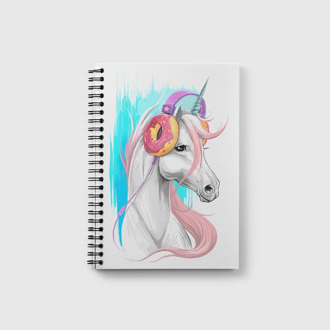 Unicorn in the headphones  - Notebook