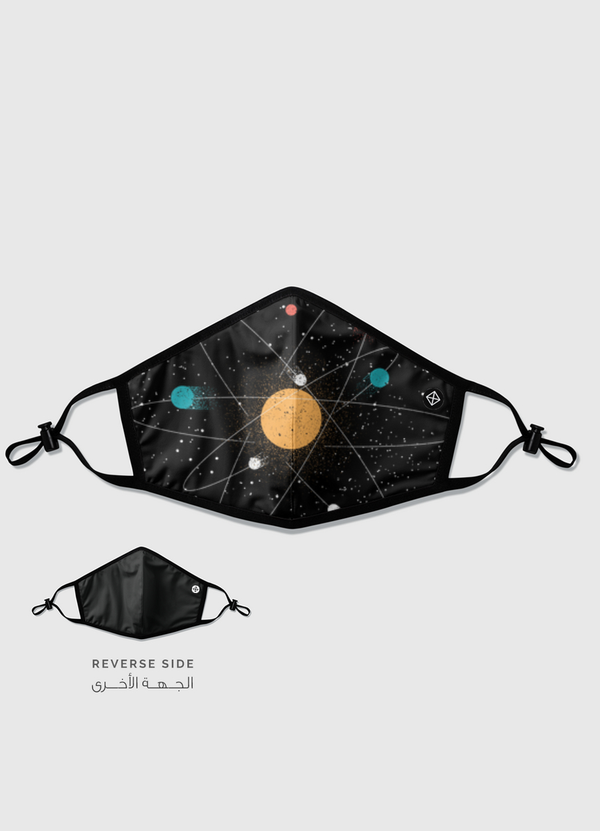 Atom Universe Minimalist Reversible Mask