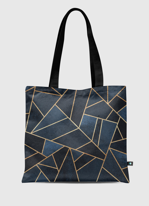 Navy Stone Tote Bag