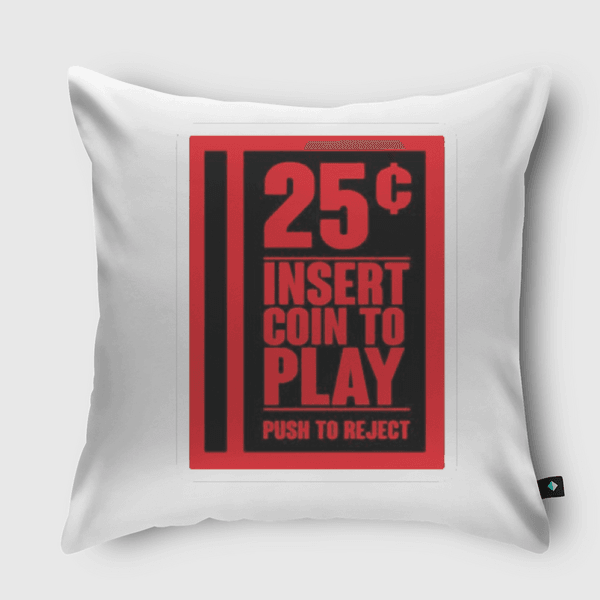 insert coin Throw Pillow