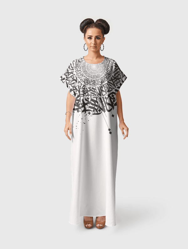 calligraphy arabic Short Sleeve Dress