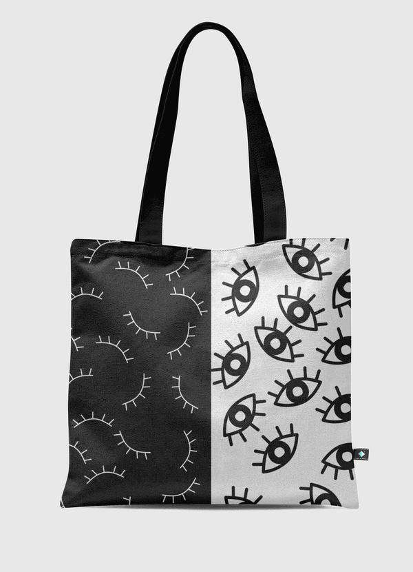 اطالعك بنص عين Tote Bag