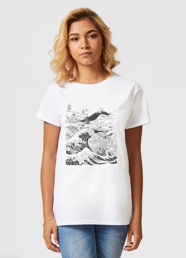 The wave Mount Fujiyama - Women Basic T-Shirt