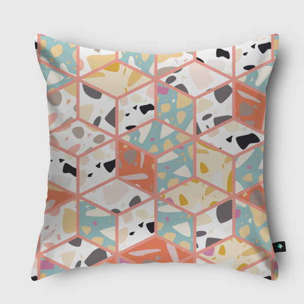 Terrazzo 031 Throw Pillow