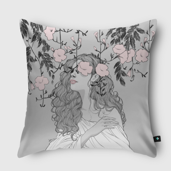 pink soul Throw Pillow