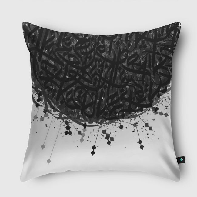 Black disc - Throw Pillow