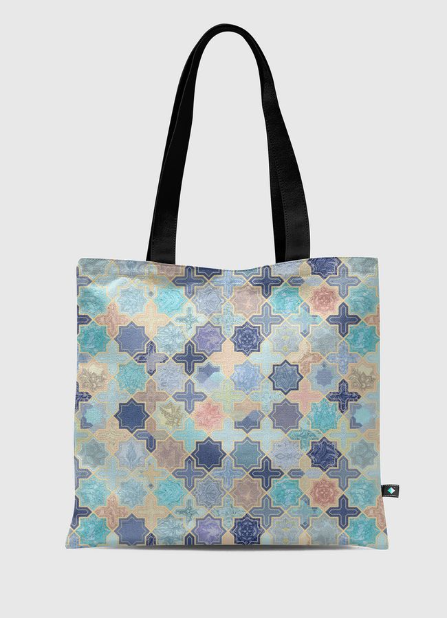 Blush & Blue Geometric - Tote Bag