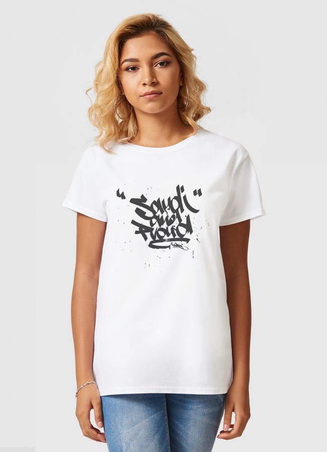 Saudi and proud - Women Basic T-Shirt