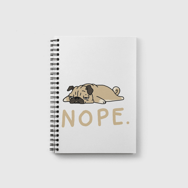 Nope Pug Notebook