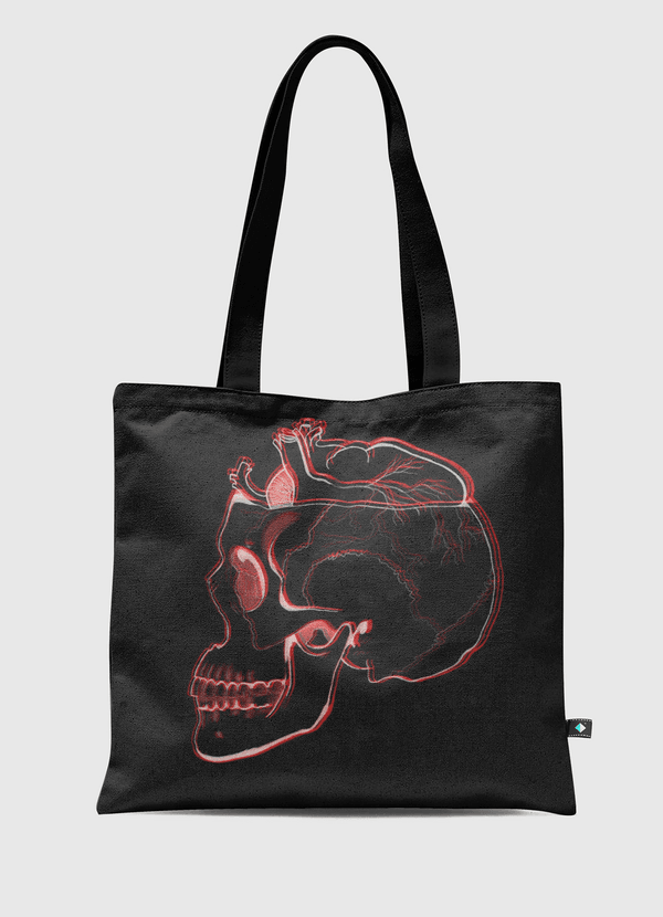 Skull heart  Tote Bag