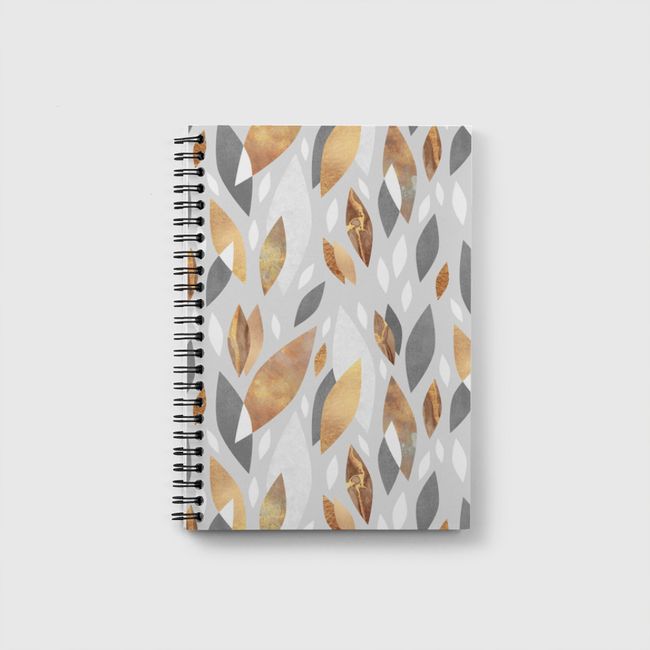 Falling Gold Leaves - Notebook