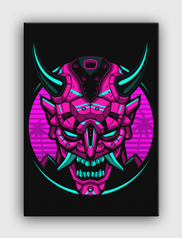 Retro Samurai machine Canvas