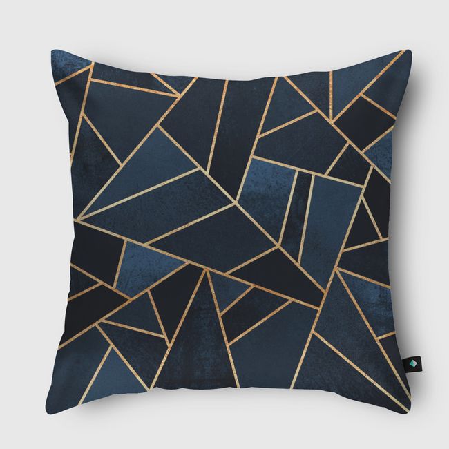 Navy Stone - Throw Pillow