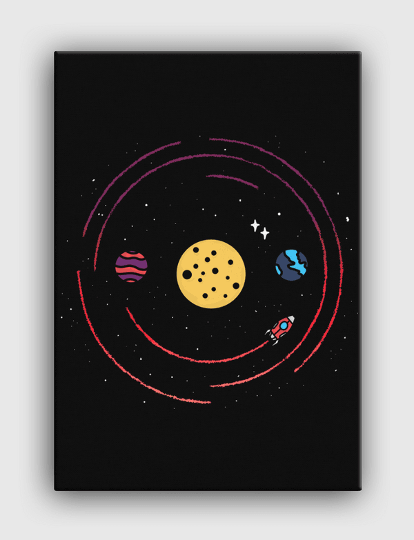 Smile, you are in space Canvas