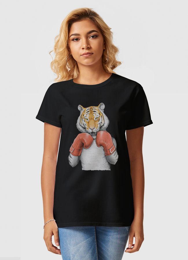 Tiger Boxer - Women Basic T-Shirt