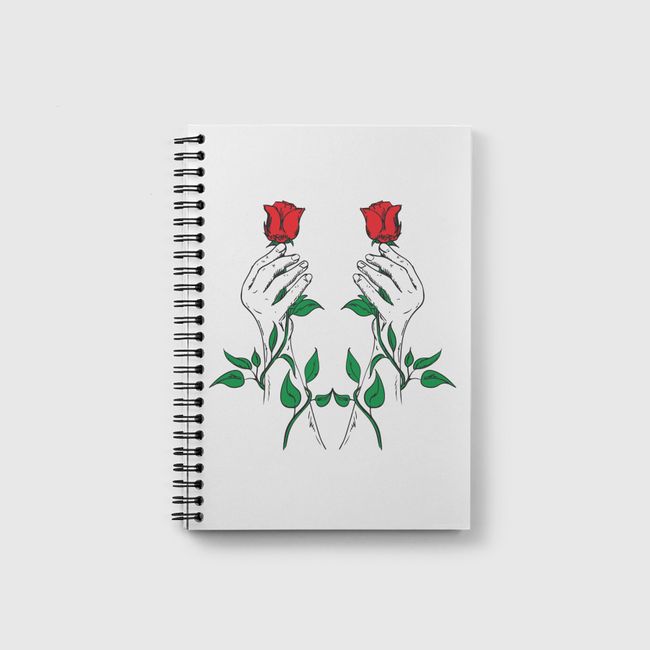 Hand and Flower - Notebook