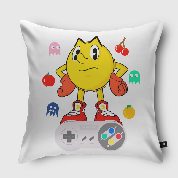 console retro pac Throw Pillow