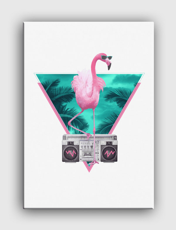 Miami flamingo Canvas