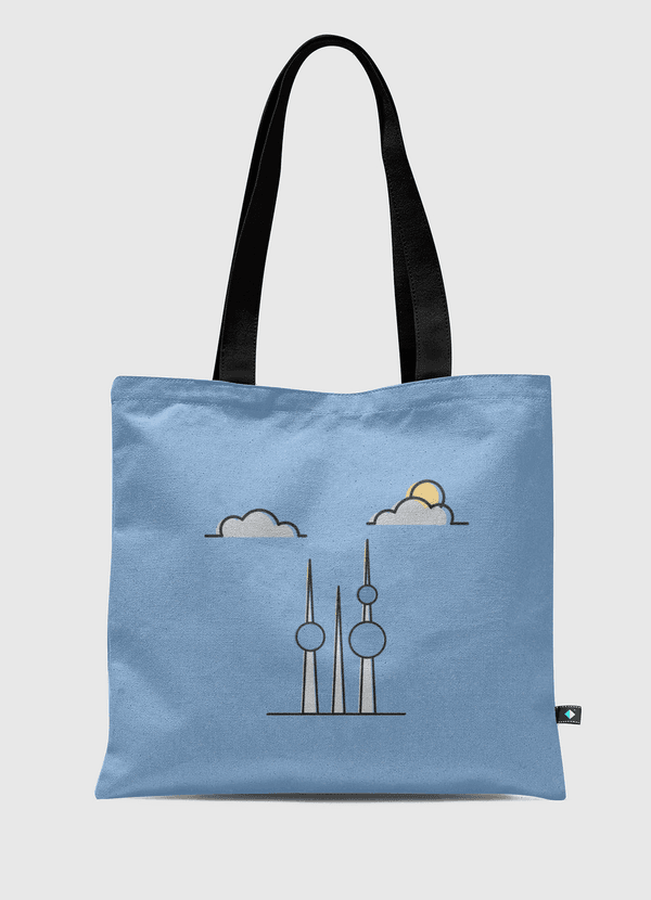 Al Kuwait Towers Tote Bag