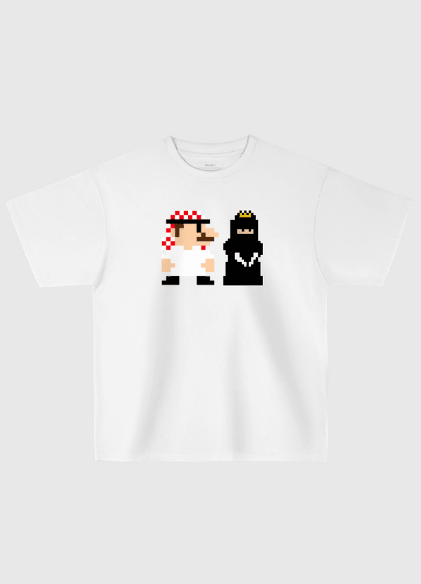 Mario and Princess Oversized T-Shirt