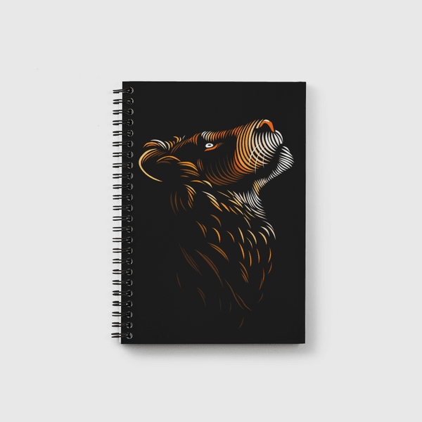 Lion lines up Notebook