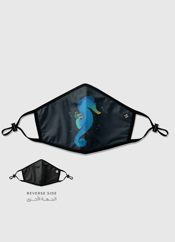 Riding a Sea Horse Astro Reversible Mask