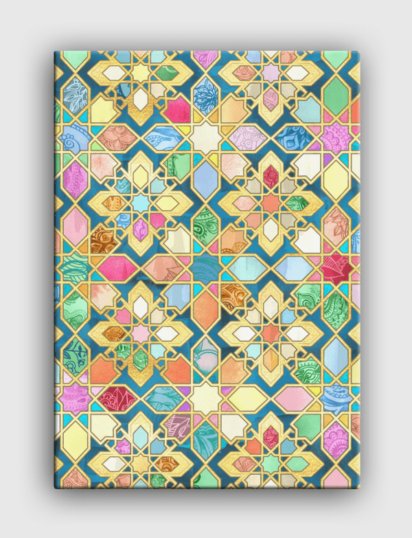 Jewel Colored Tiles Canvas