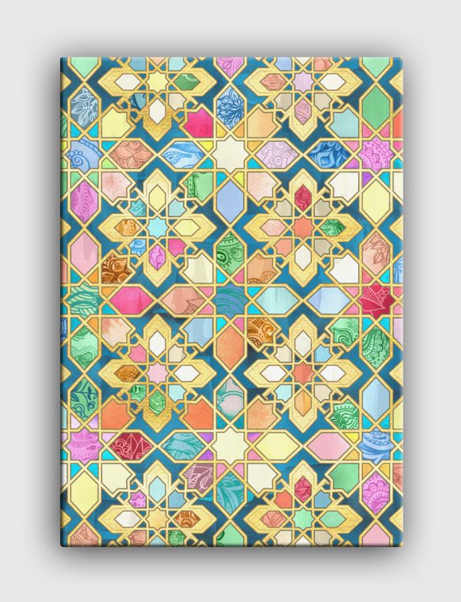 Jewel Colored Tiles - Canvas