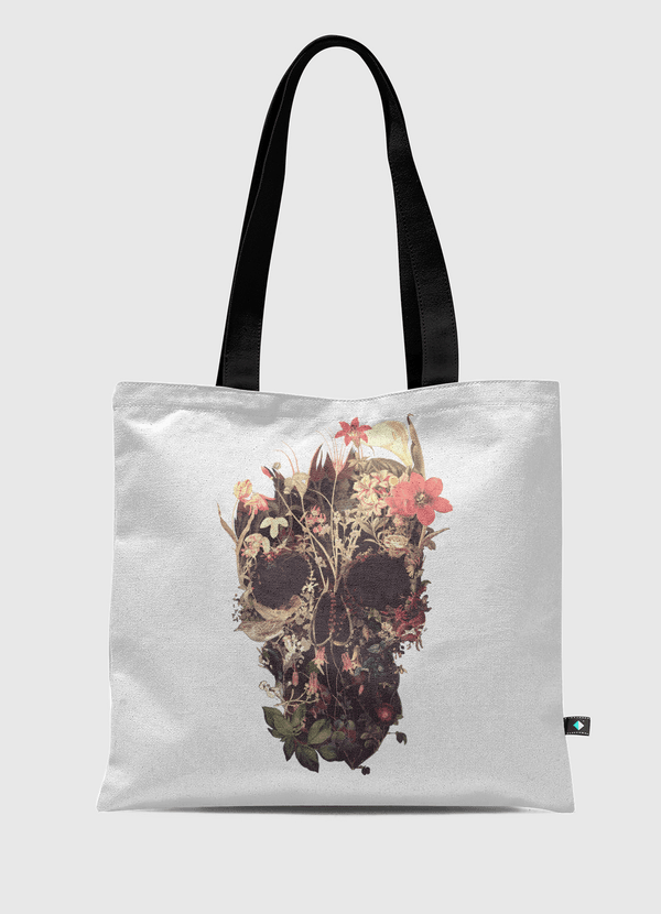 Bloom Skull Tote Bag