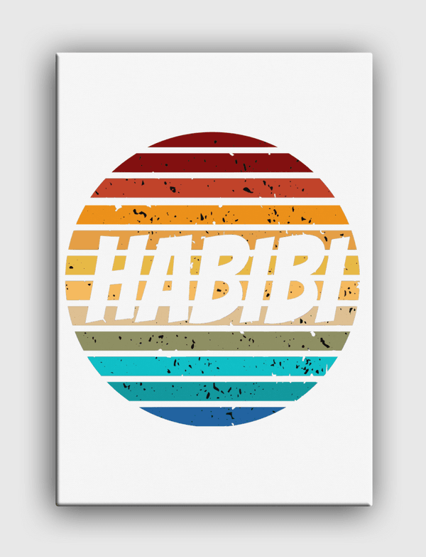 habibi retro sunset  Canvas