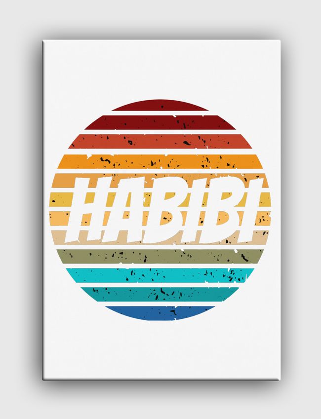 habibi retro sunset  - Canvas