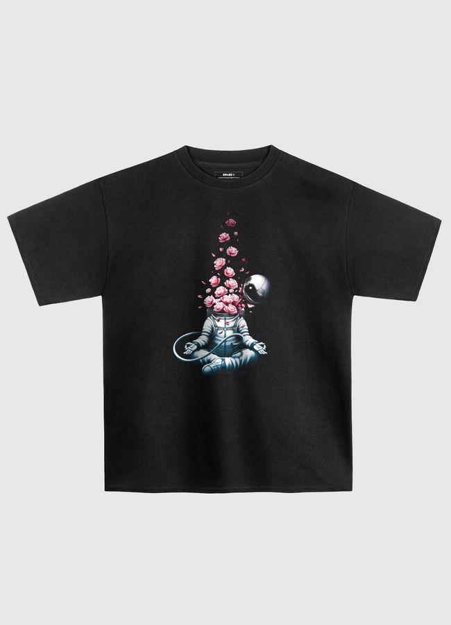 Astro Meditation Roses - Oversized T-Shirt