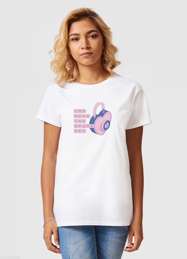 Humanise: Love Lock - Women Basic T-Shirt