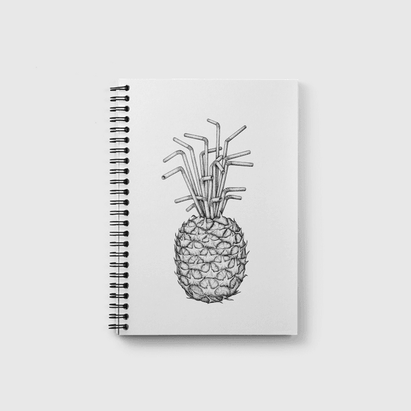 pineapple straws Notebook