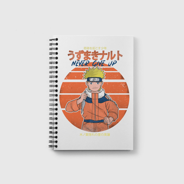 naruto never give up Notebook