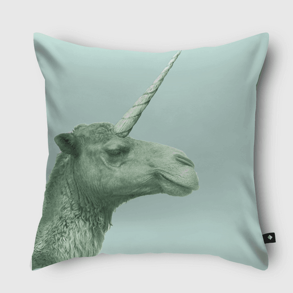unicamel Throw Pillow
