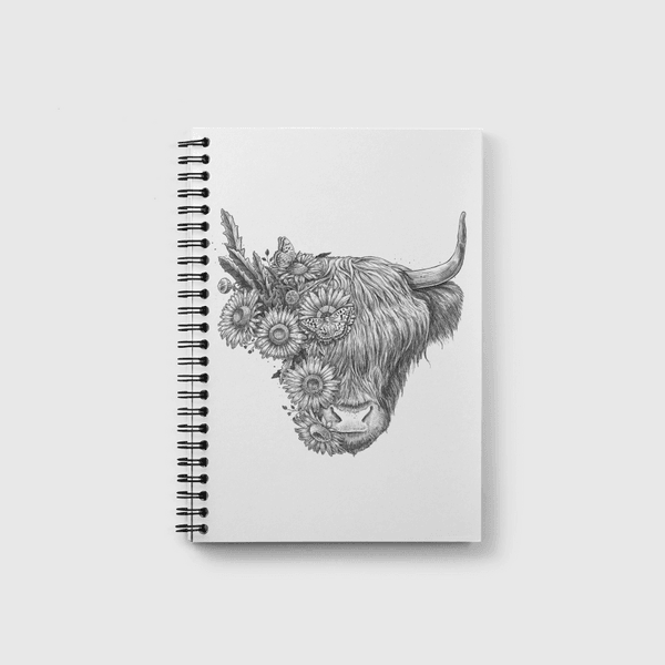 Floral bull Notebook