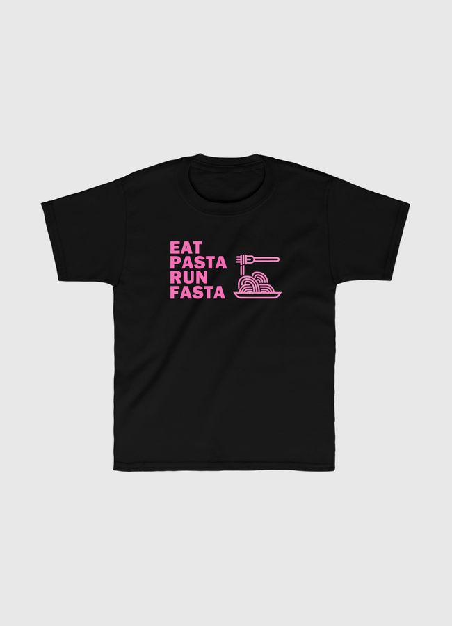 eat pasta run fasta ;)  - Kids Classic T-Shirt