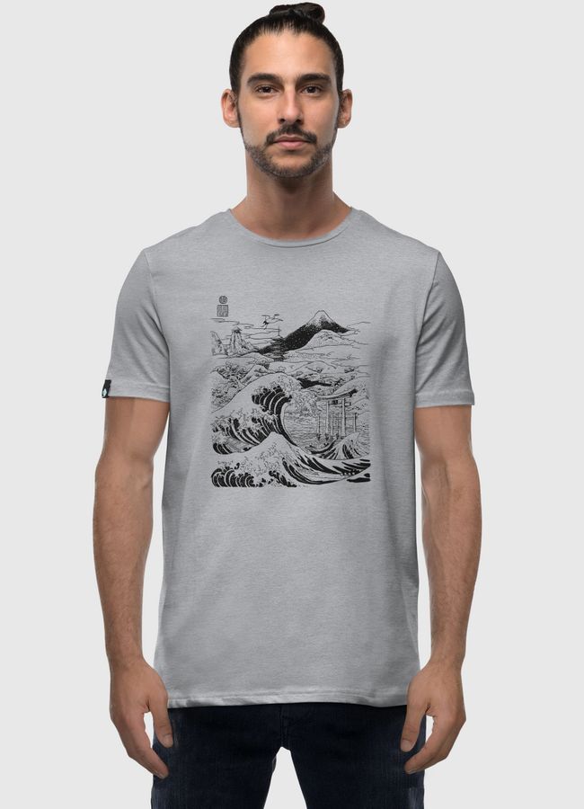 The wave Mount Fujiyama - Men Premium T-Shirt