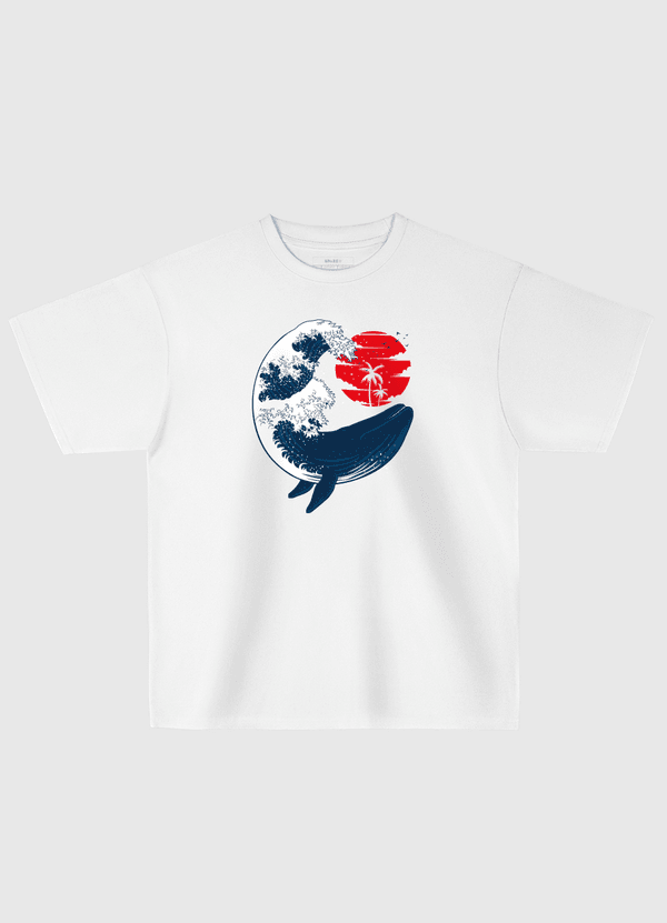 The Whale wave Oversized T-Shirt