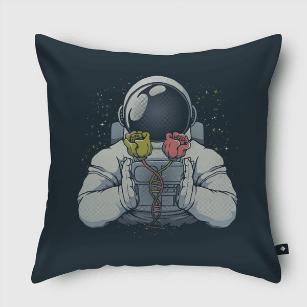 Science Astronaut DNA Throw Pillow