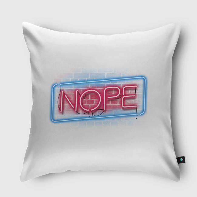 Nope - Throw Pillow