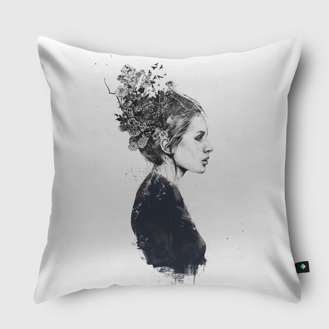 Blooming girl - Throw Pillow